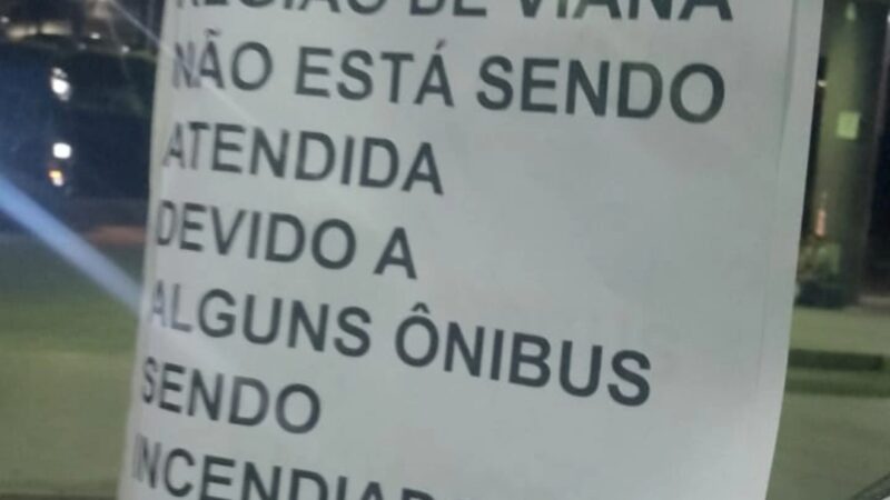 Circulação de ônibus está normalizada em Vitória e Viana