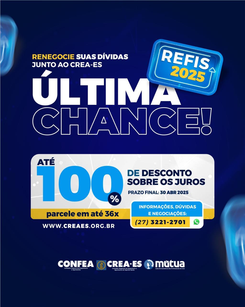 Refis 2025 do Crea-ES: oportunidade para regularizar pendências com condições especiais