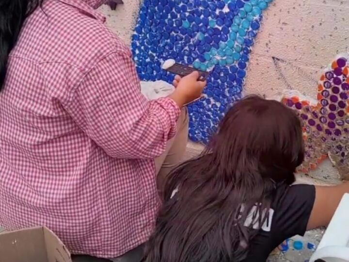 Instituto Goiamum inaugura Eco Mural com 30 mil tampinhas e fortalece arte e sustentabilidade na Serra