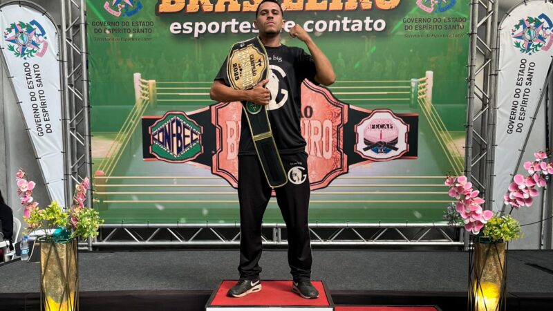 Campeão Brasileiro de Kickboxing é coroado em Vitória