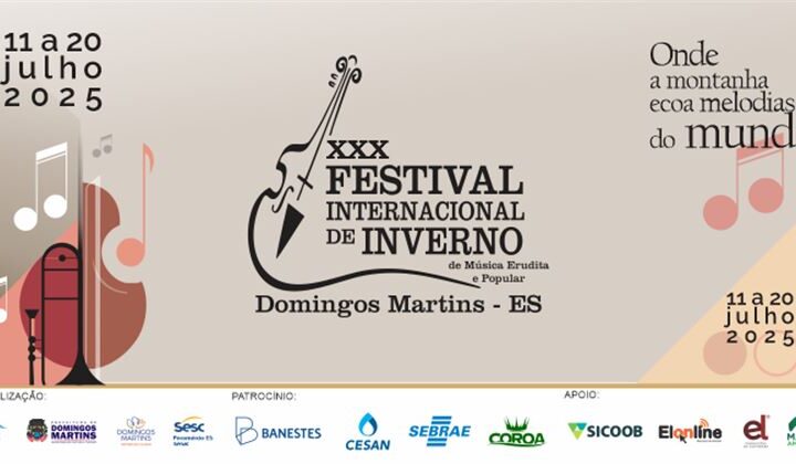 Domingos Martins recebe a 30ª edição do Festival Internacional de Inverno de Música Erudita e Popular