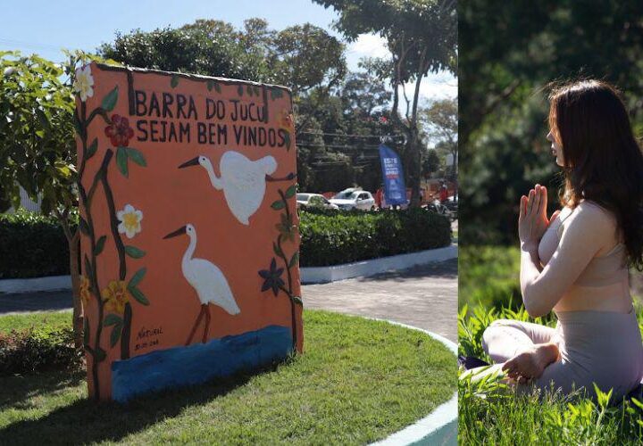 Barra do Jucu terá aula gratuita de ioga ao som de harpa neste sábado