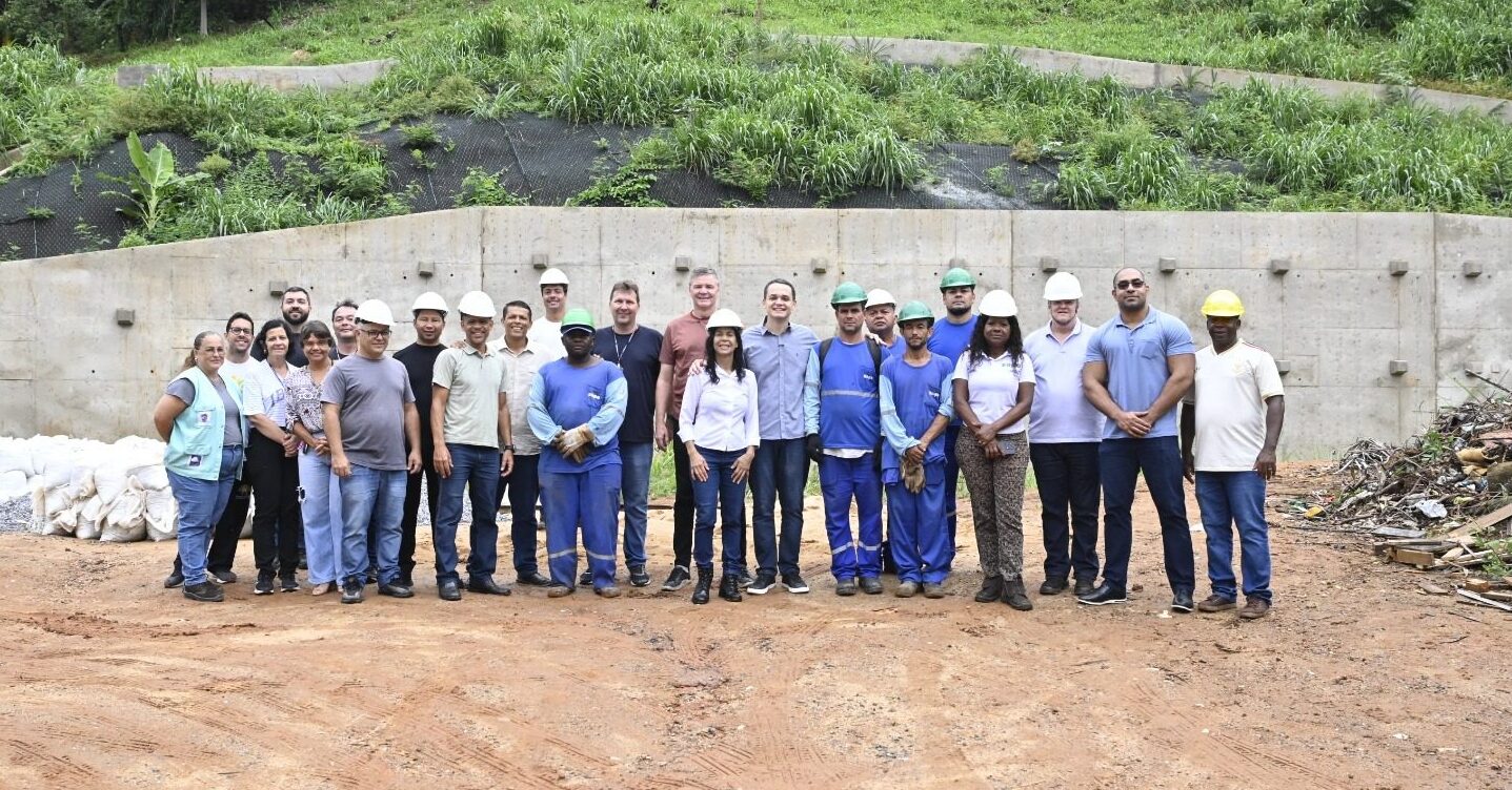 Gestão Pazolini avança com obras de contenção e amplia a segurança em encostas de áreas vulneráveis