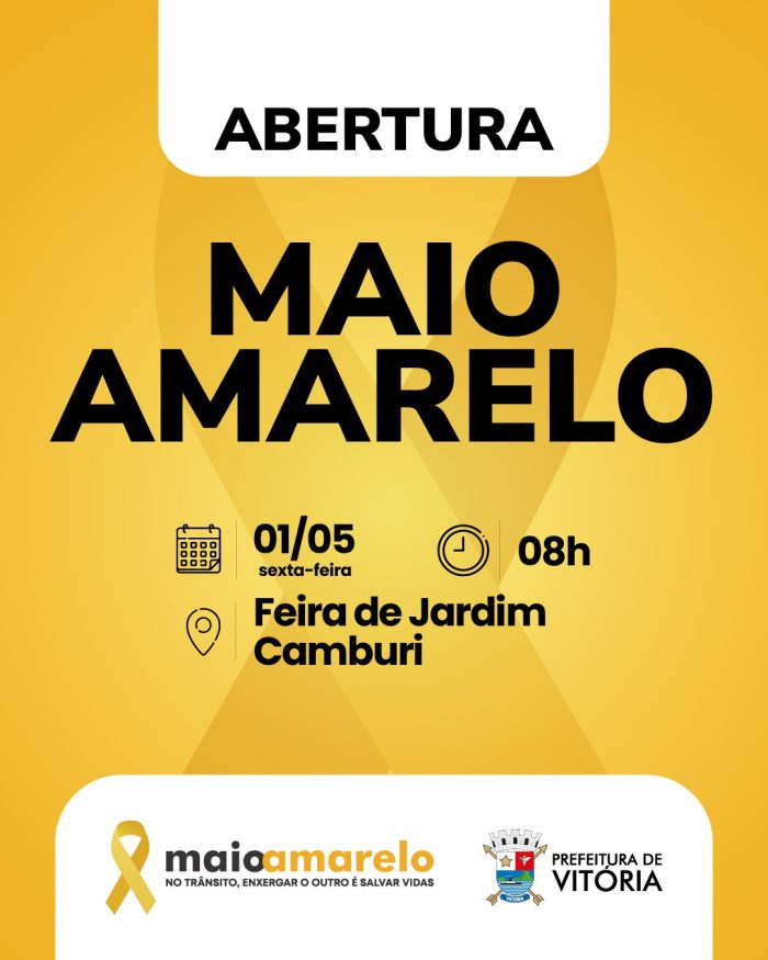 Programação do Maio Amarelo tem início em Vitória na sexta (1º), com ação em Jardim Camburi