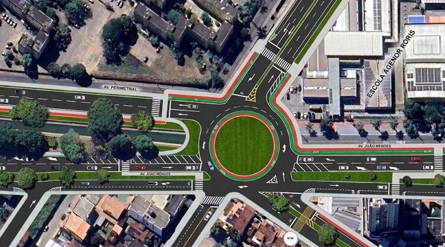 Trânsito em Santa Mônica passa por readequações com obra na Avenida João Mendes