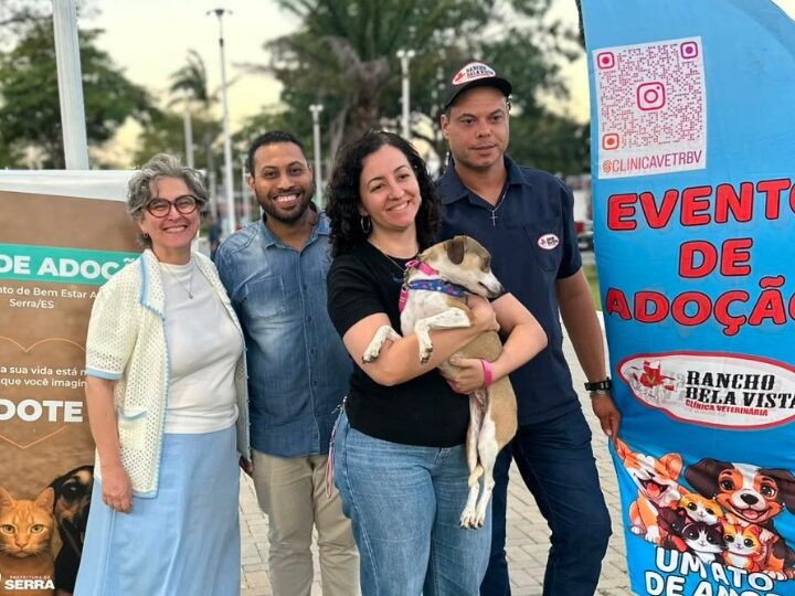 Feira de adoção na Serra busca novos lares para cães e gatos nesta terça-feira (23)